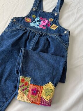 Vintage Y2K Blues Clues Overalls